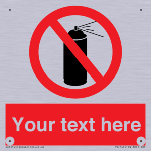 Custom prohibition no aerosol